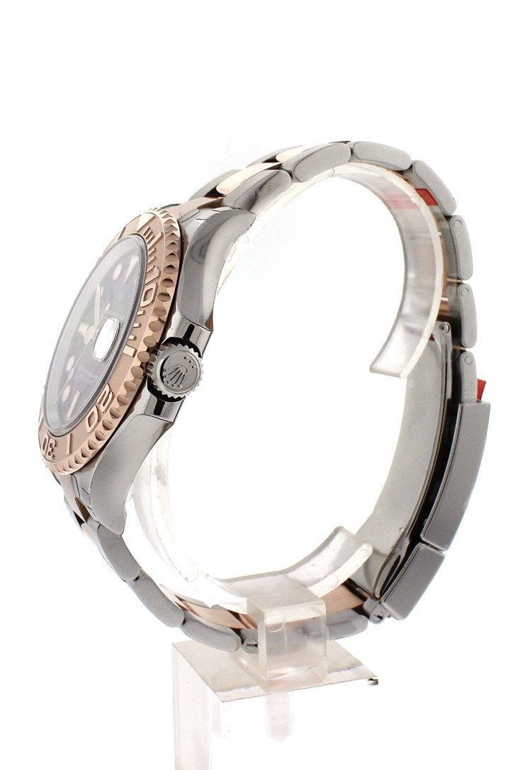 YACHT-MASTER 40 Chocolate Dial 18k Rose Gold Mens Watch 116621.