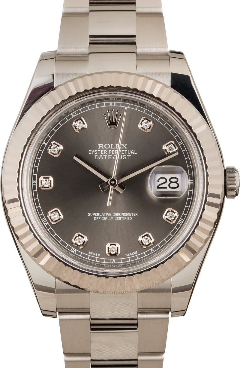 Rolex Datejust II Ref 116334 Diamond Dial