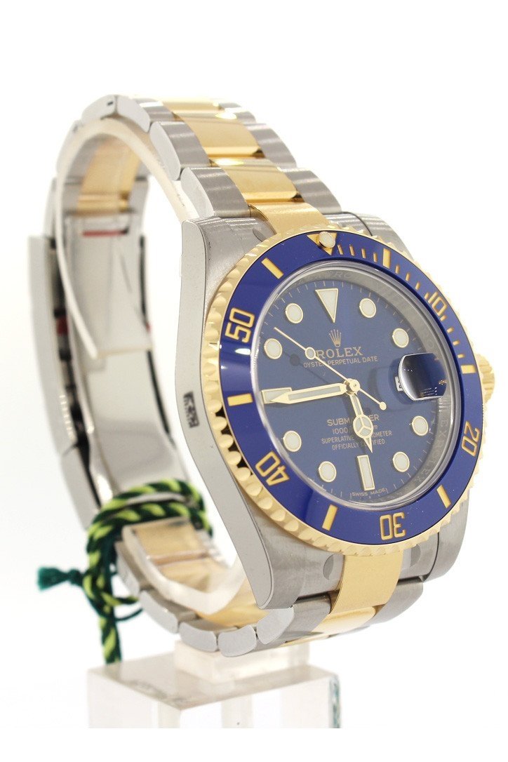 Submariner Date 40 Blue Dial Gold and Steel Watch 116613LB 116613.