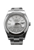 Datejust II 41 Silver Dial Steel Men's Watch 116300.
