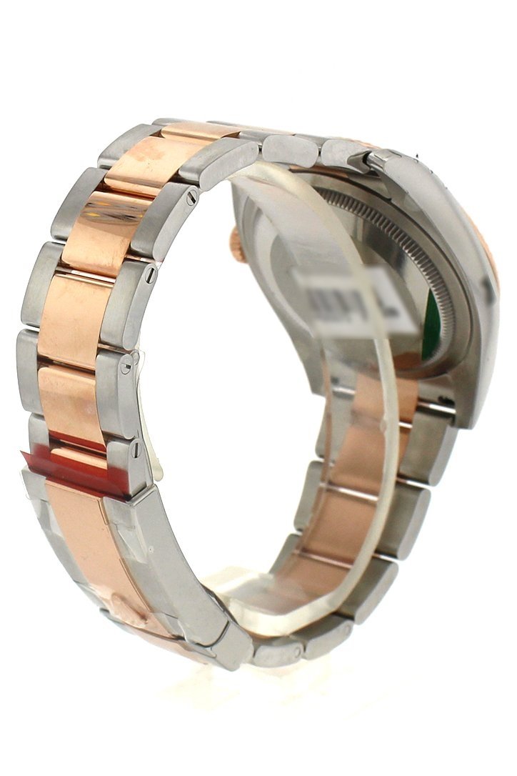 Datejust 36 Pink Dial Fluted Steel and 18k Rose Gold Oyster Watch 116231.