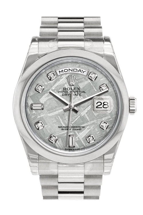 Day Date 36 Meteorite set with diamonds Dial President Men's Watch 118206.