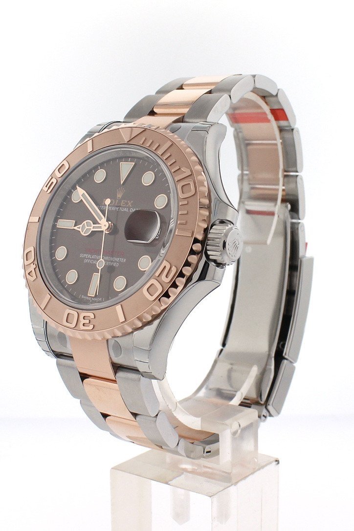YACHT-MASTER 40 Chocolate Dial 18k Rose Gold Mens Watch 116621.