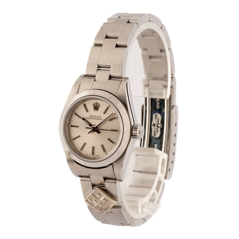 Ladies Rolex Oyster Perpetual 76080 Stainless Steel