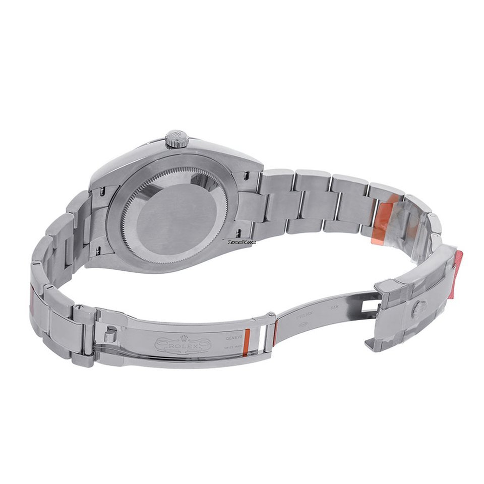 Datejust II Stainless Steel White Gold Silver Index Dial Watch 116334.