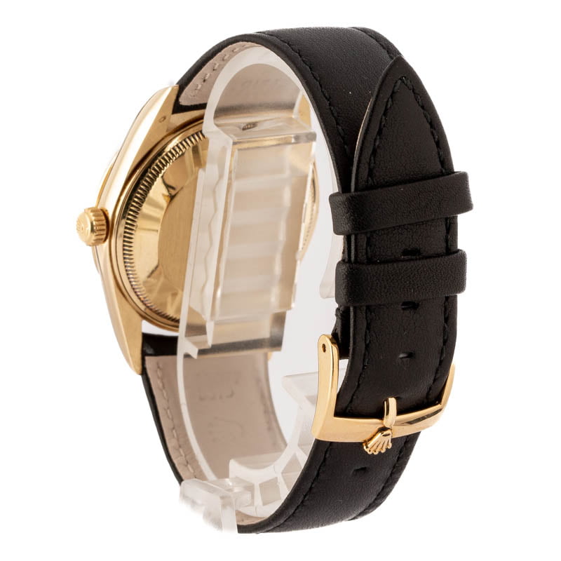 Mens Rolex Date 15037 Yellow Gold