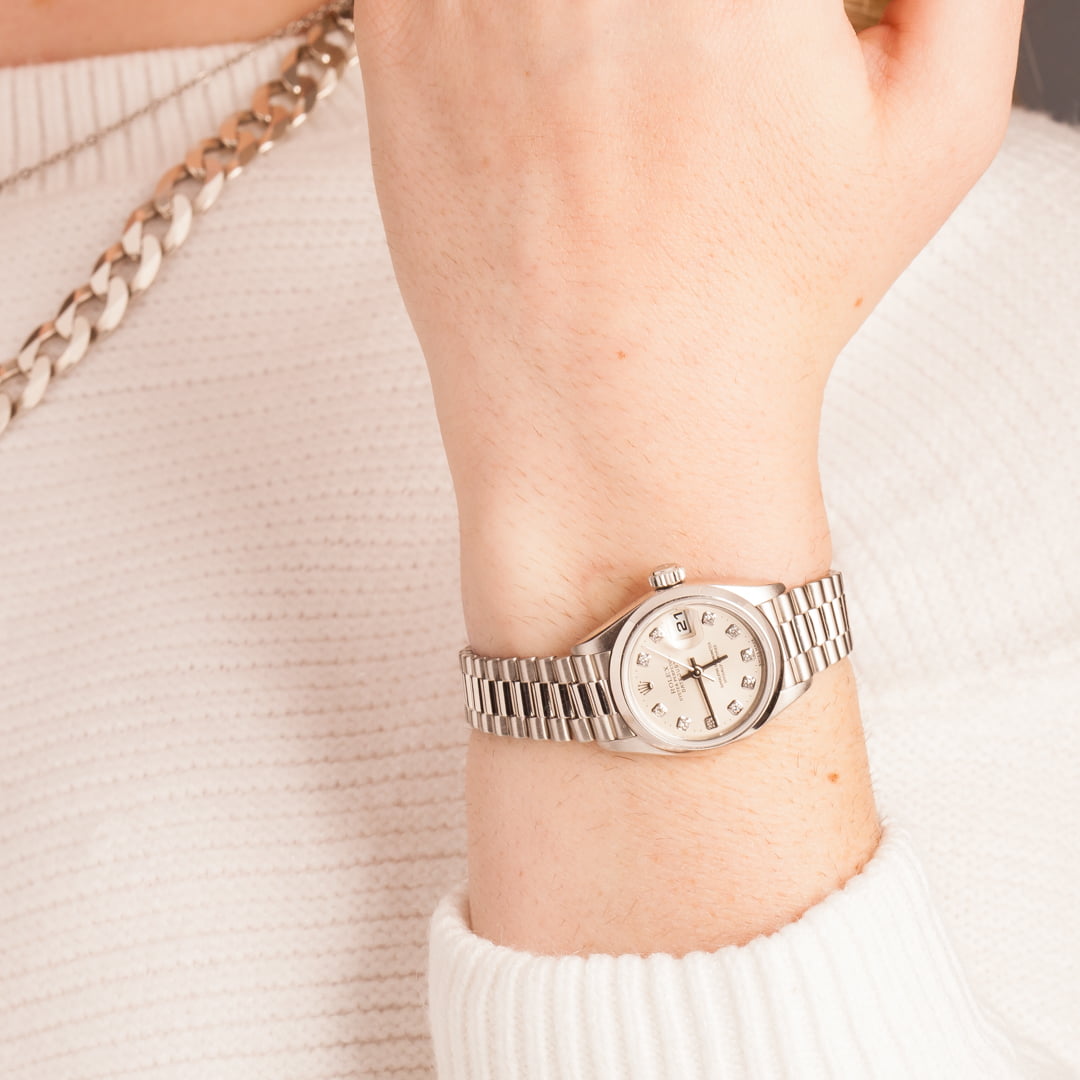 Ladies Rolex President 79166 Diamond Dial