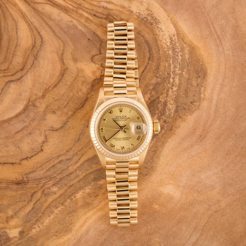 Ladies Rolex President 69178 Champagne