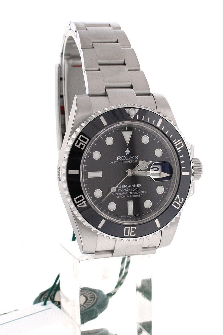 Submariner Date 40 Black Dial Mens watch 116610LN 116610.